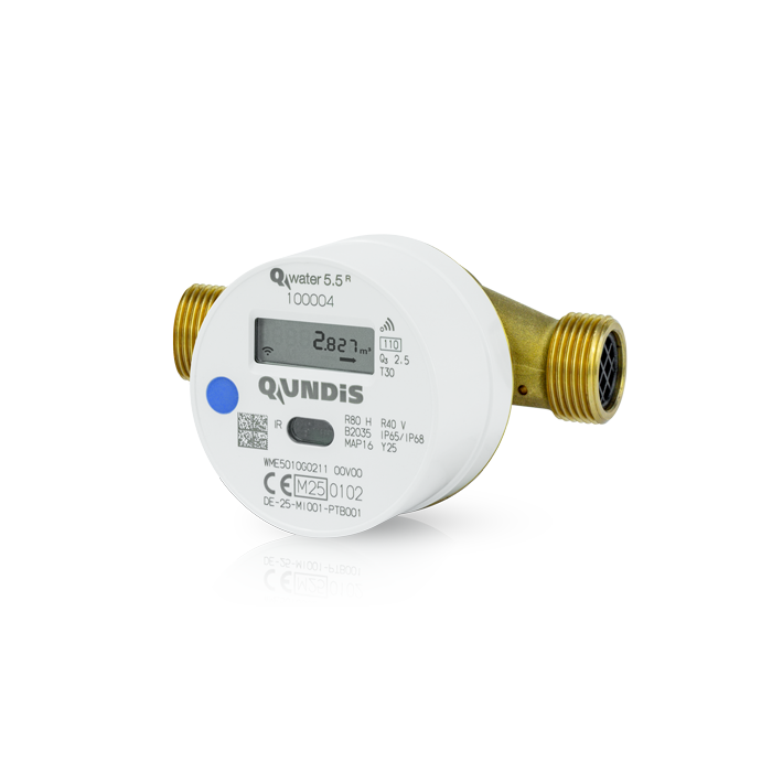 Q water 5.5 R Medidor de agua electrónico tipo tornillo 110m